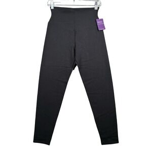 Yummie Stretch Twill Leggings Medium Black Shaping High Waist Yoga Pants Neutral